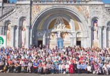 Pilgrims return from Lourdes, giving thanks for blessing