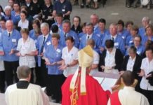 Hospitalité Notre Dame de Lourdes Mass and Reunion