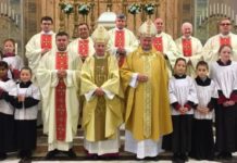 Romanian visitors mark feast day at Cathedral of Christ the King